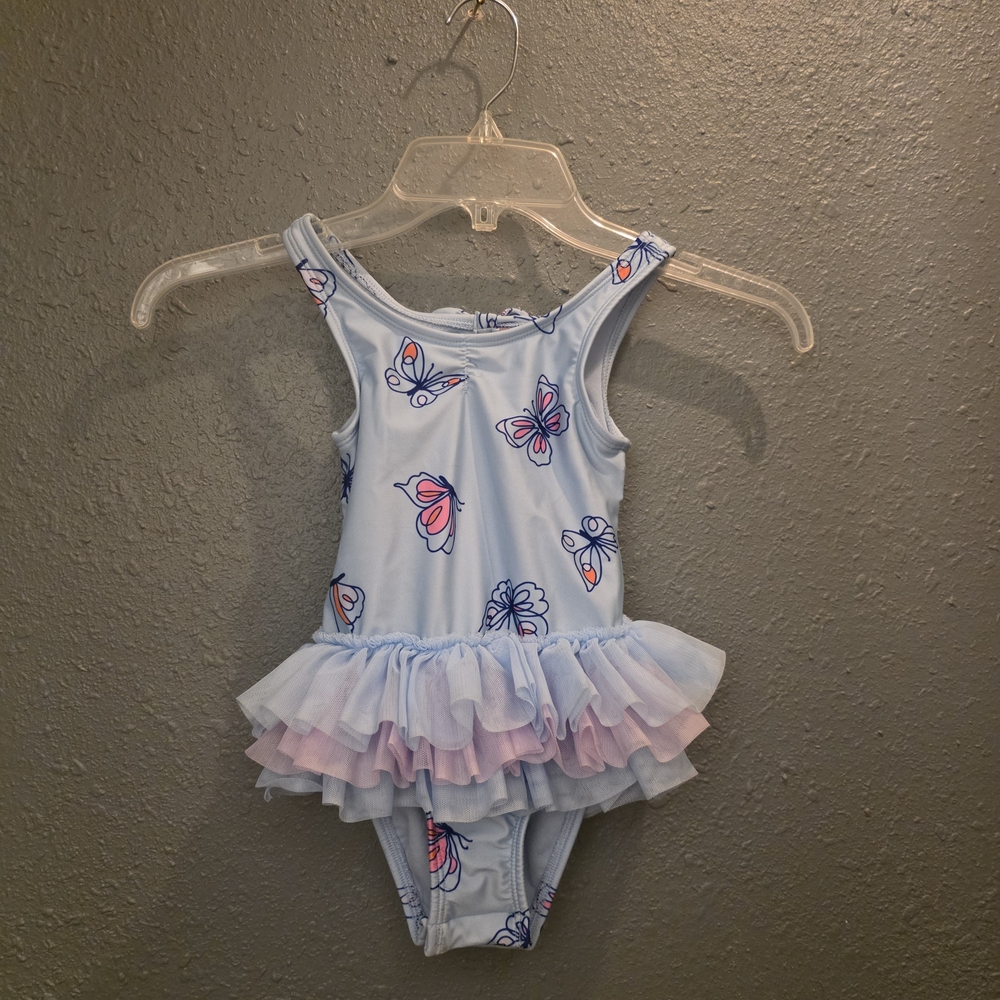 Cat & Jack Blue and Pink Swimsuit